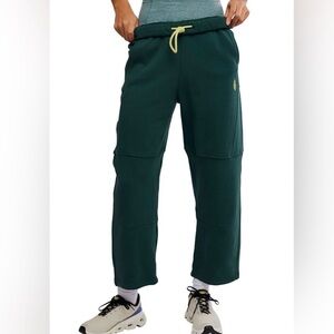 FP Movement Top Score Sweat Pants in Dark Green Size Large Excellent Condition